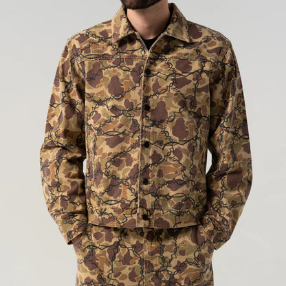 WIRED BUTTON UP JACKET (TAN CAMO)