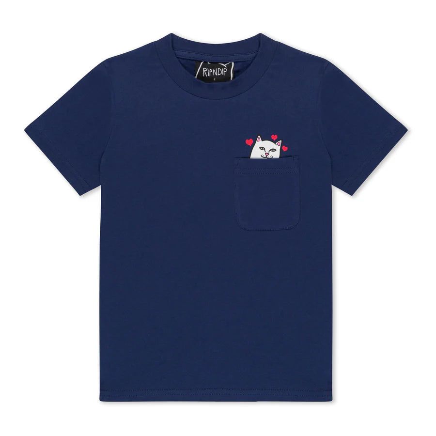 PLAYERA NIÑOS NERMAL LOVES POCKET (NAVY)