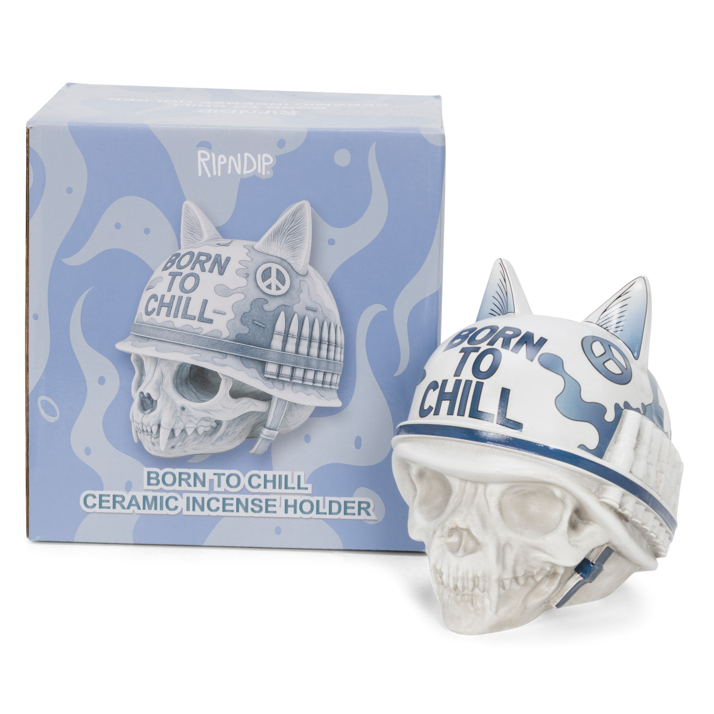 PORTAINCIENSO DE CERÁMICA BORN TO CHILL (INDIGO)