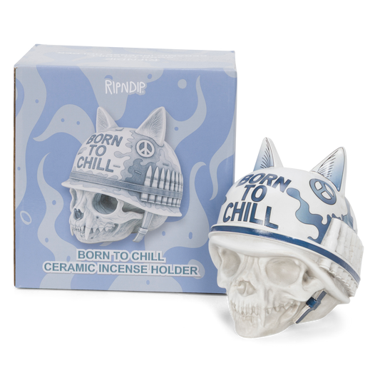 PORTAINCIENSO DE CERÁMICA BORN TO CHILL (INDIGO)