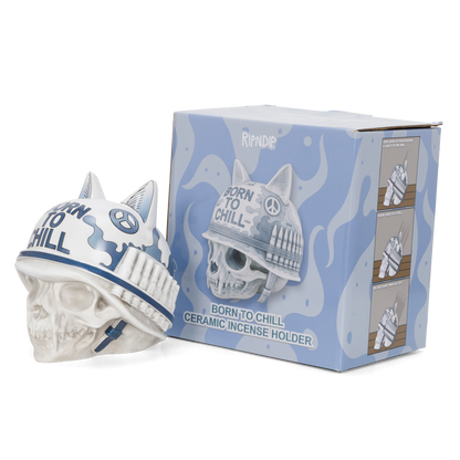 PORTAINCIENSO DE CERÁMICA BORN TO CHILL (INDIGO)