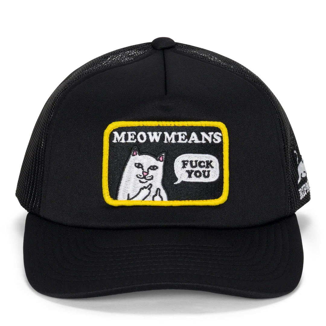GORRA MEOW MEOW TRUCKER (NEGRO)