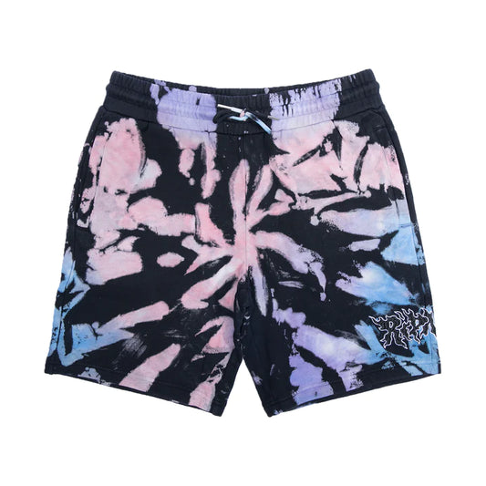 Pantaloneta (BLACK/PEACH/PURPLE TIE DYE)