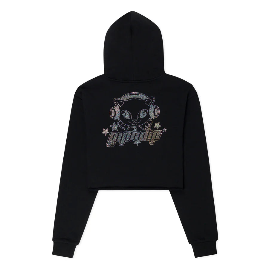 HOODIE KAWAII NERM CROPPED (Negro)