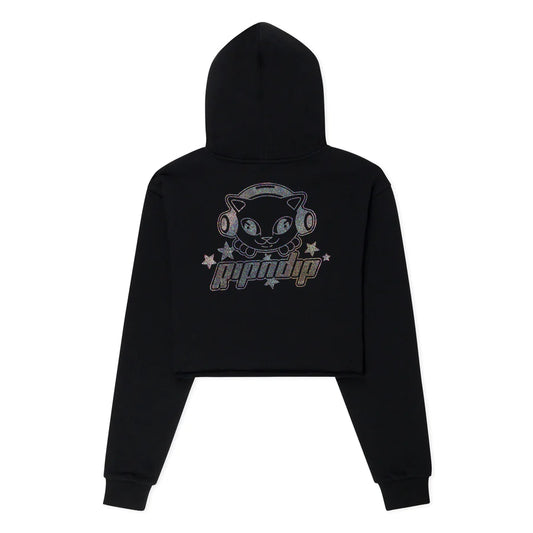 HOODIE KAWAII NERM CROPPED (Negro)