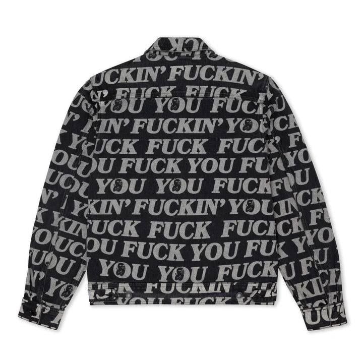 FUCKIN FUCK DENIM JACKET (BLACK)