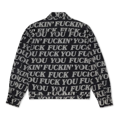 FUCKIN FUCK DENIM JACKET (BLACK)