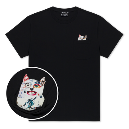 PLAYERA LORD NERMAL COLLAGE POCKET (NEGRO)