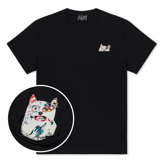 PLAYERA LORD NERMAL COLLAGE POCKET (NEGRO)