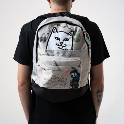 MOCHILA GOOSEBUMPS VELCRO (BONE)