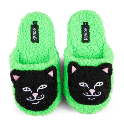 Pantuflas LORD JERMAL PLUSH FACE HOUSE (GREEN)