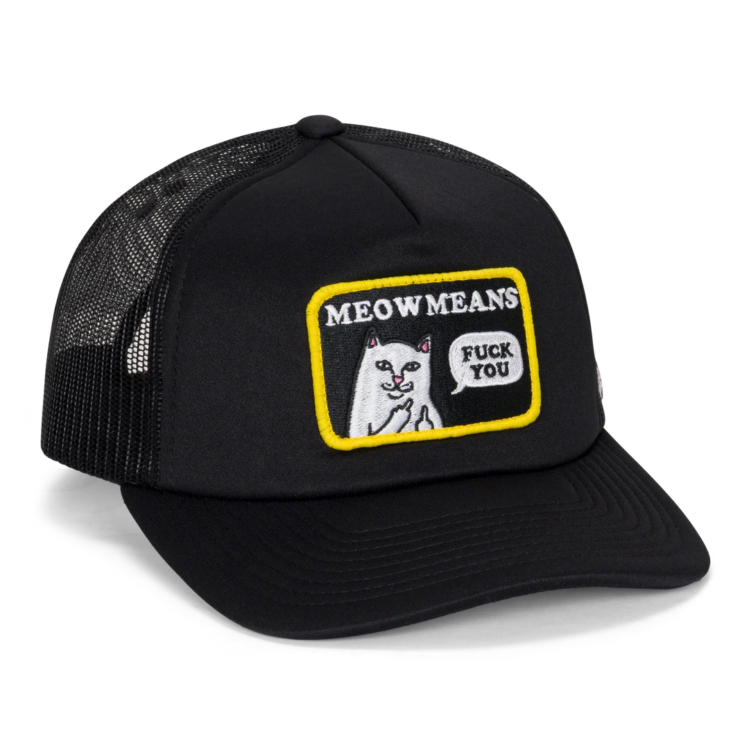 GORRA MEOW MEOW TRUCKER (NEGRO)