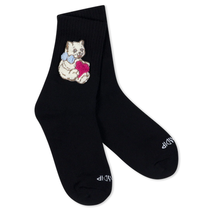 CALCETINES BAJOS I LOVE CATS (NEGRO)