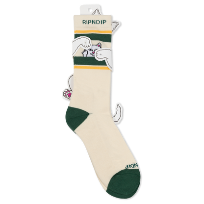 CALCETINES PEEKING NERMAL (BONE / FOREST)
