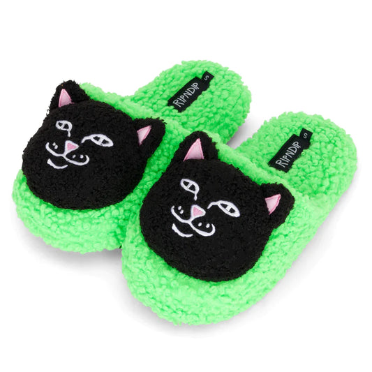 Pantuflas LORD JERMAL PLUSH FACE HOUSE (GREEN)