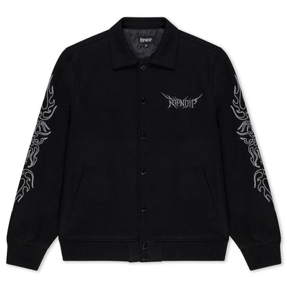 VOLT VARSITY JACKET (NEGRO)