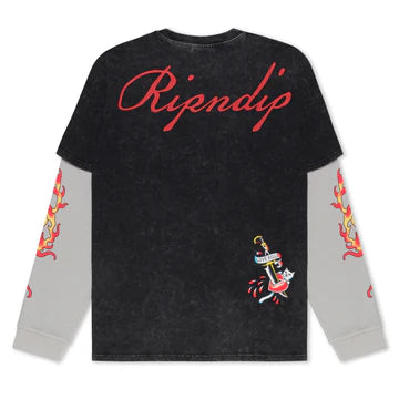 PLAYERA INKED DOUBLE SLEEVE (NEGRO)