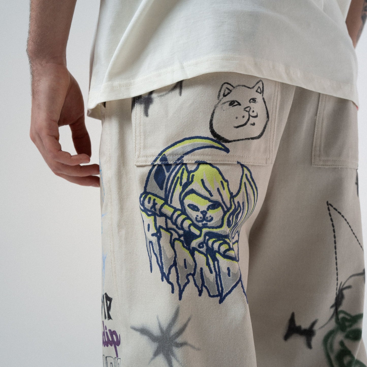 PANTALON GOOSEBUMPS WIDE FIT (HUESO)