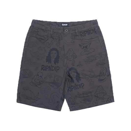 Pantaloneta NERM DOODLE TWILL (CHOCOLATE)