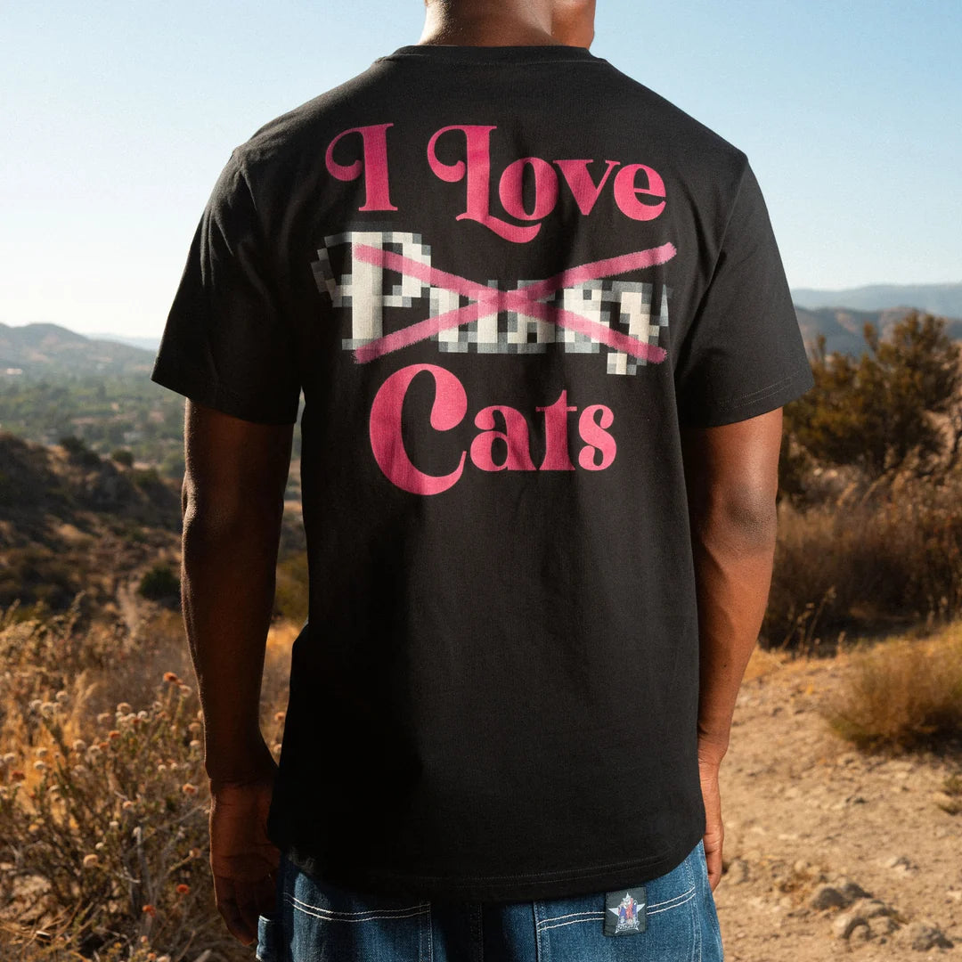I LOVE CATS TEE (BLACK)
