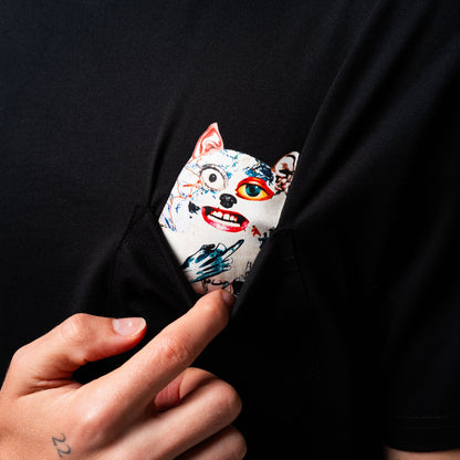 PLAYERA LORD NERMAL COLLAGE POCKET (NEGRO)