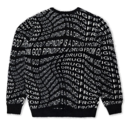 SUETER DRUG FROM GOD KNIT MOHAIR (NEGRO)