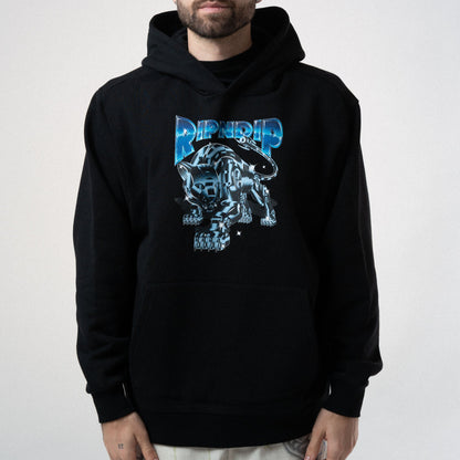 HOODIE CYBORG (BLACK WASH)
