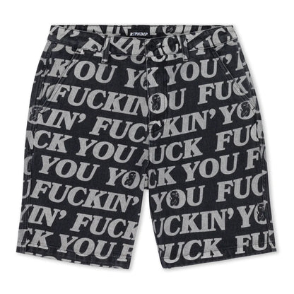 PantalonetaFUCKIN FUCK DENIM (BLACK)