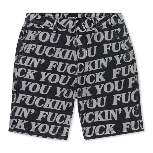 PantalonetaFUCKIN FUCK DENIM (BLACK)
