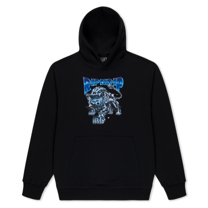 HOODIE CYBORG (BLACK WASH)