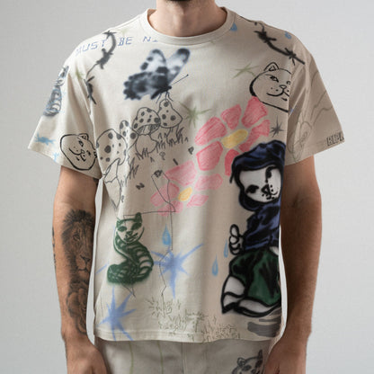 PLAYERA GOOSEBUMPS (HUESO)