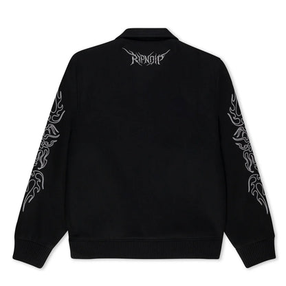 VOLT VARSITY JACKET (NEGRO)