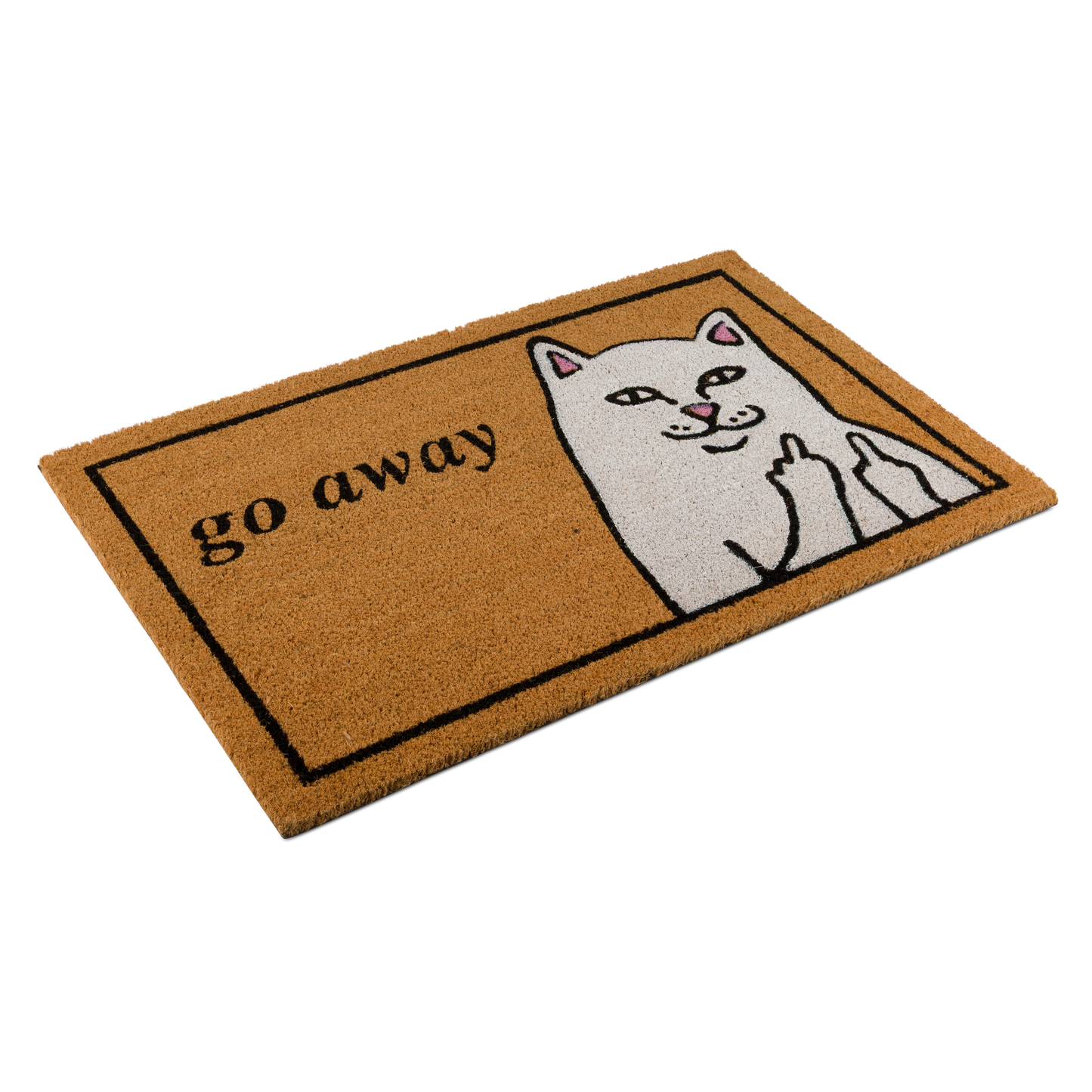 ALFOMBRA GO AWAY DOOR MAT (BROWN)