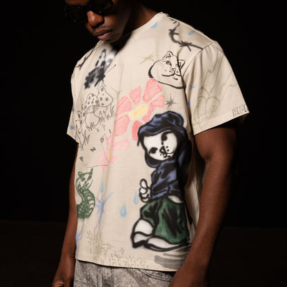 PLAYERA GOOSEBUMPS (HUESO)