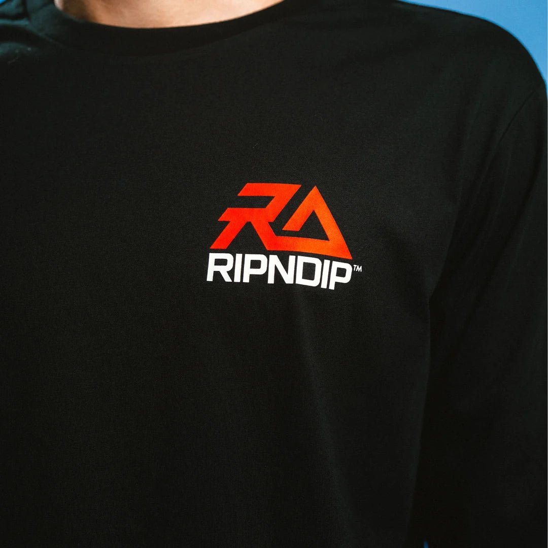 PLAYERA L/S RND SPORTS (NEGRO)