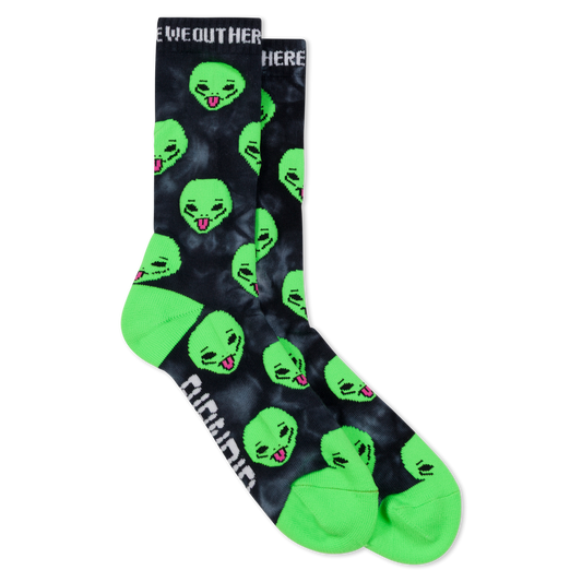 CALCETINES WE OUT HERE (BLACK LIGHTNING )