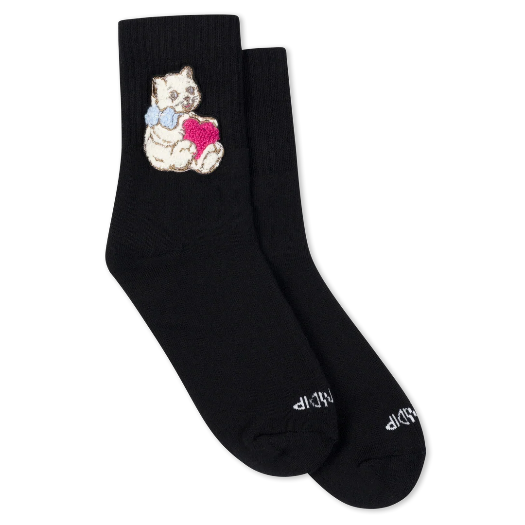 CALCETINES BAJOS I LOVE CATS (NEGRO)