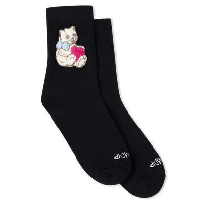 CALCETINES BAJOS I LOVE CATS (NEGRO)