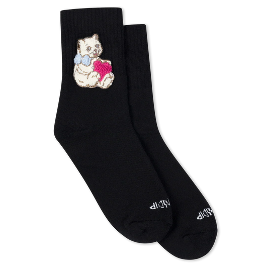 CALCETINES BAJOS I LOVE CATS (NEGRO)