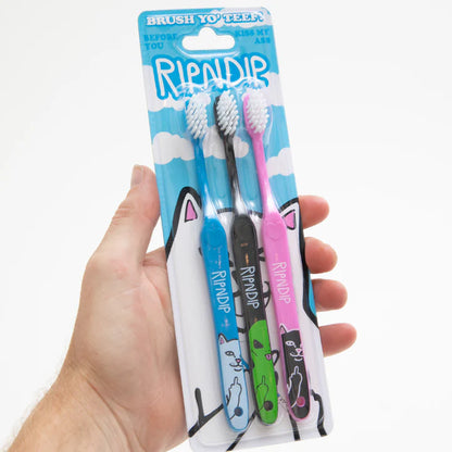 PAQUETE DE 3 CEPILLOS DE DIENTES PERSONAJES RIPNDIP (MULTI)