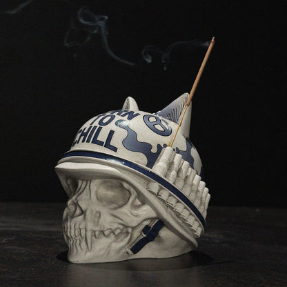 PORTAINCIENSO DE CERÁMICA BORN TO CHILL (INDIGO)