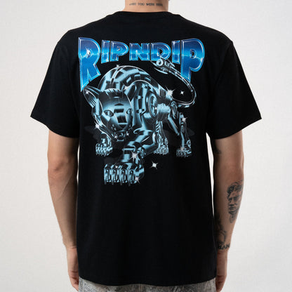 PLAYERA CYBORG (NEGRO WASH)