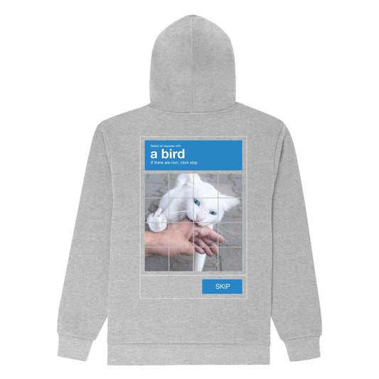 HOODIE A BIRD (ASH HEATHER)