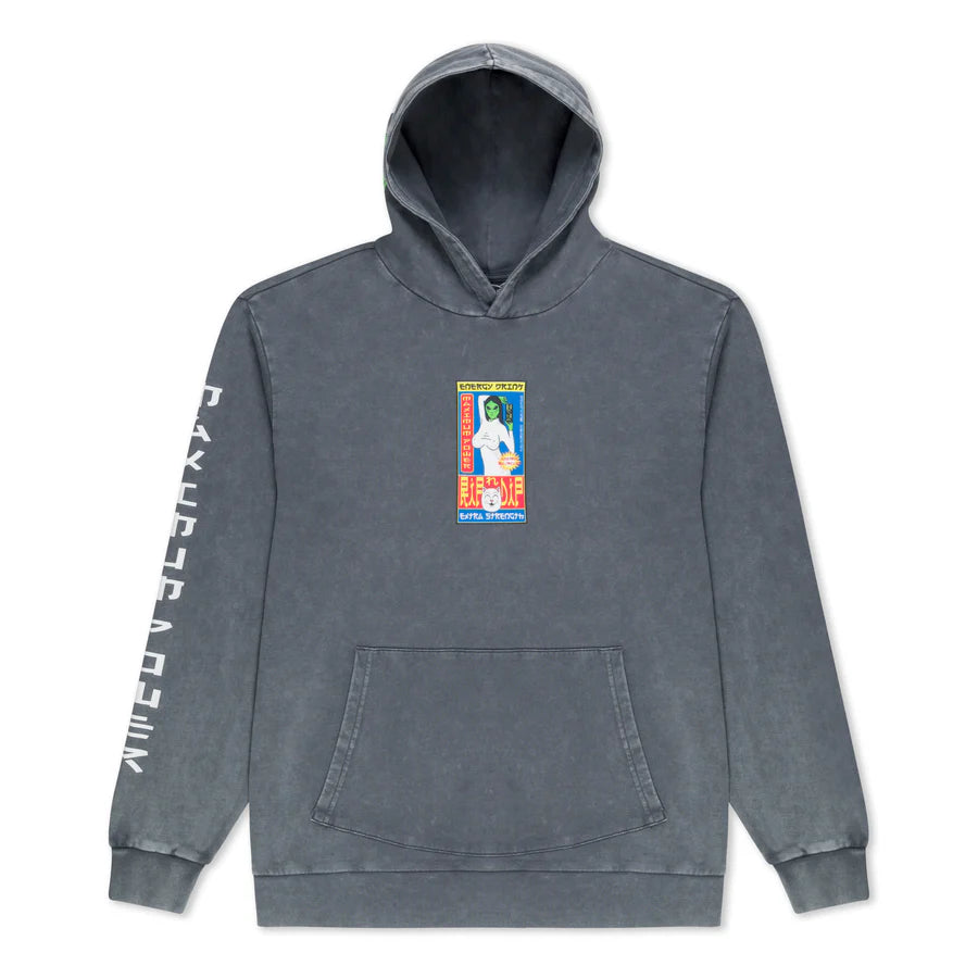 HOODIE NERMS CANS (CHARCOAL VINTAGE WASH)