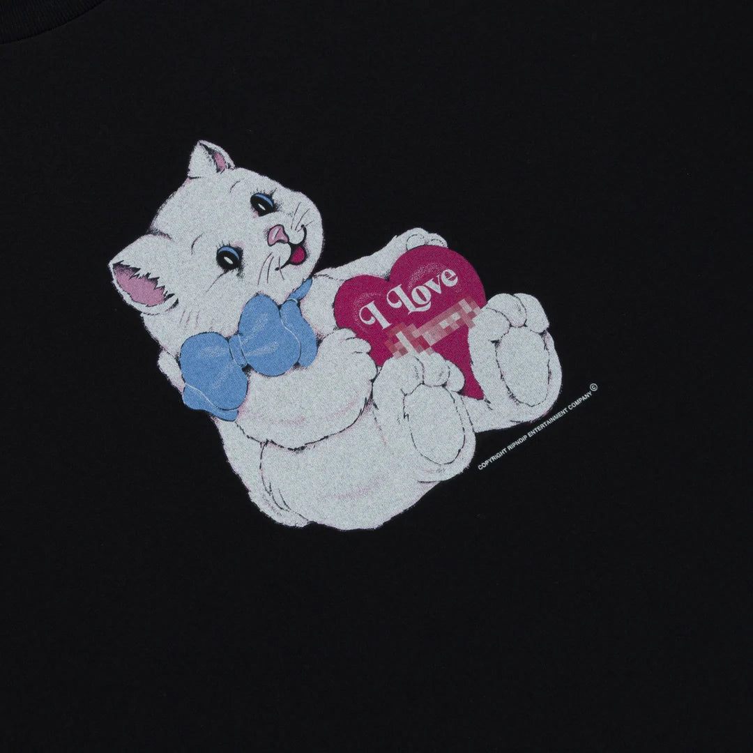 I LOVE CATS TEE (BLACK)