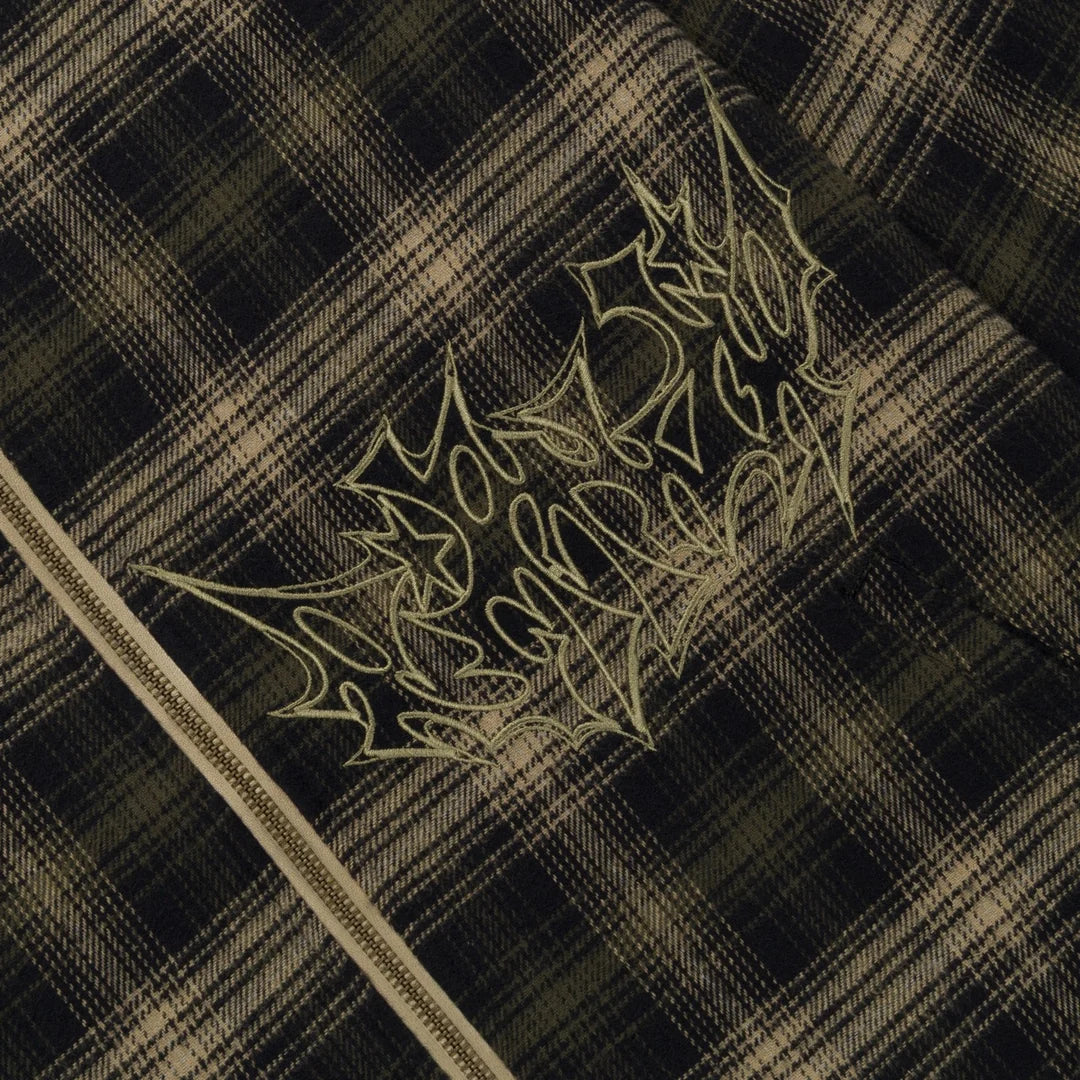 SLATER WORK JACKET (NAVY / FOREST PLAID)