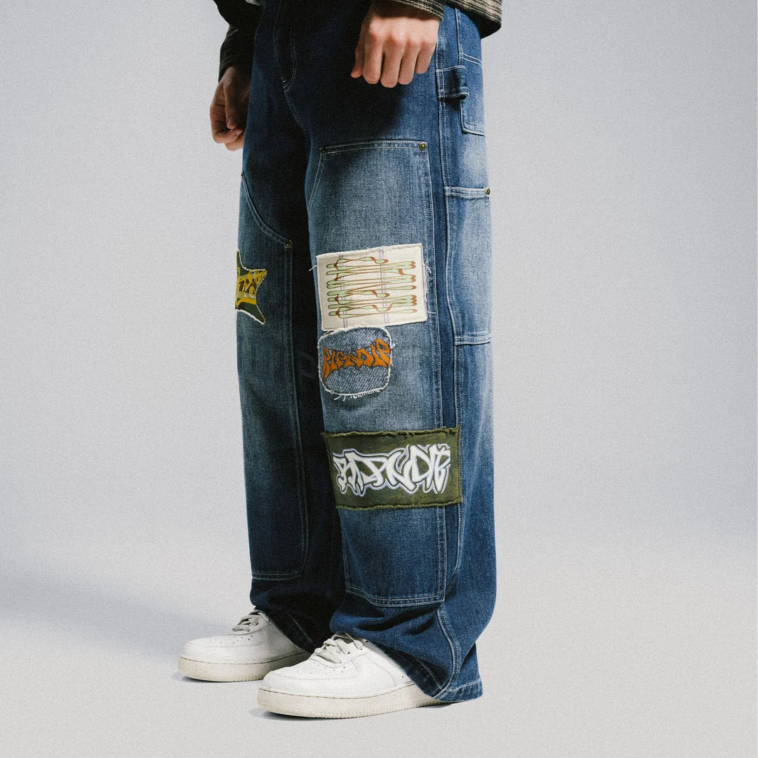 PANTALON SKYLINE WIDE FIT CARPENTER (LIGHT WASH DENIM)