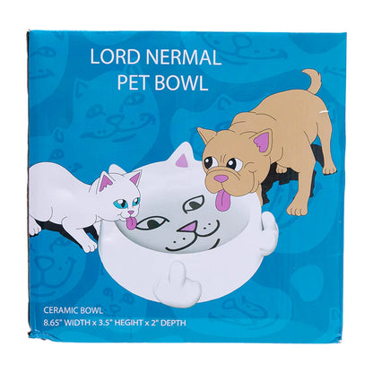 LORD NERMAL PET BOWL (WHITE)