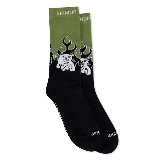 CALCETINES WELCOME TO HECK (NEGRO/LIGHT FOREST)