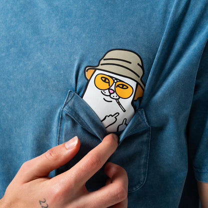 PLAYERA POCKET NERMAL S THOMPSON (SLATE MINERAL WASH)